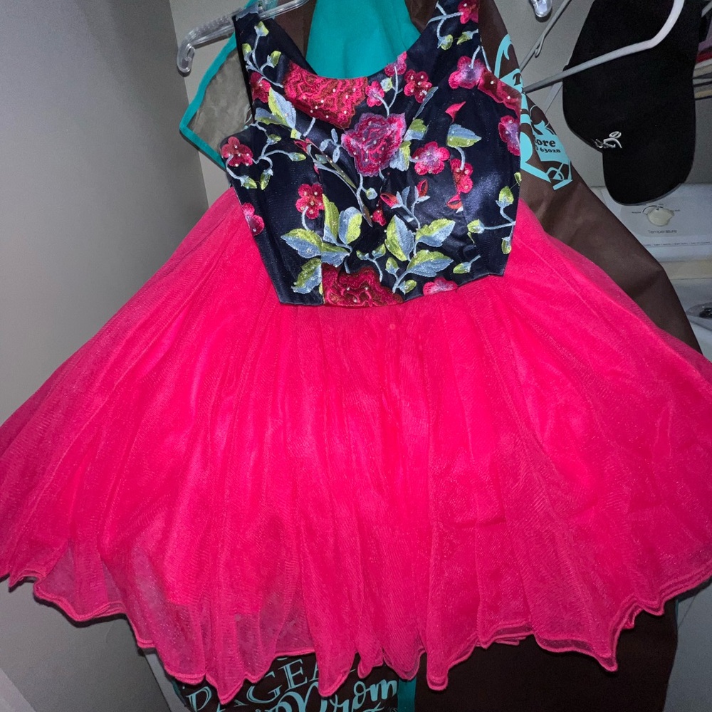 Floral Pink 2 Piece Dress